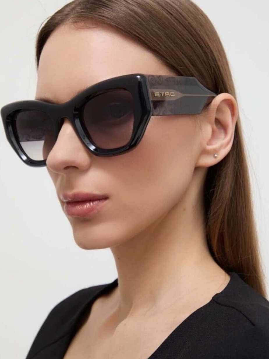 Etro Luxury Women's Oversized Cat-Eye Sunglasses - Burgundy